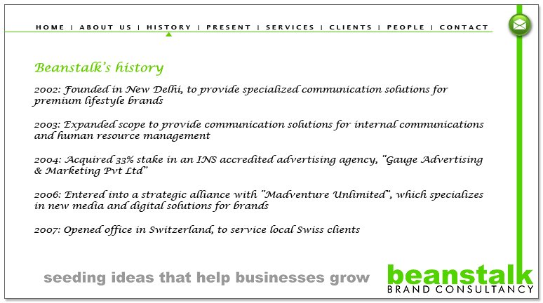 welcome to Beanstalk Brand Consultancy. Email us for more information. Thank You.